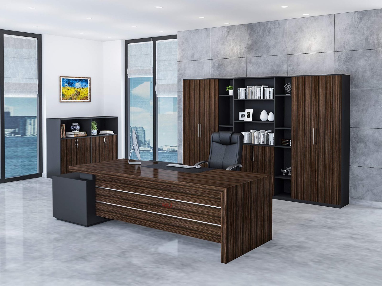 Ortica Luxury Executive Desk 1 Office Furniture Abu Dhabi - Modern Office Furniture in Abu Dhabi – Customized & Affordable Solutions