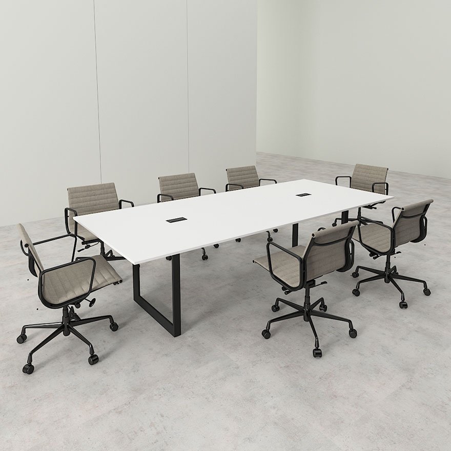 Mas Series Conference Table S2 | Black Base | Office Meeting Table Dubai 2 Mas Series Conference Table S2 | Black Base | Office Meeting Table Dubai - Image 2
