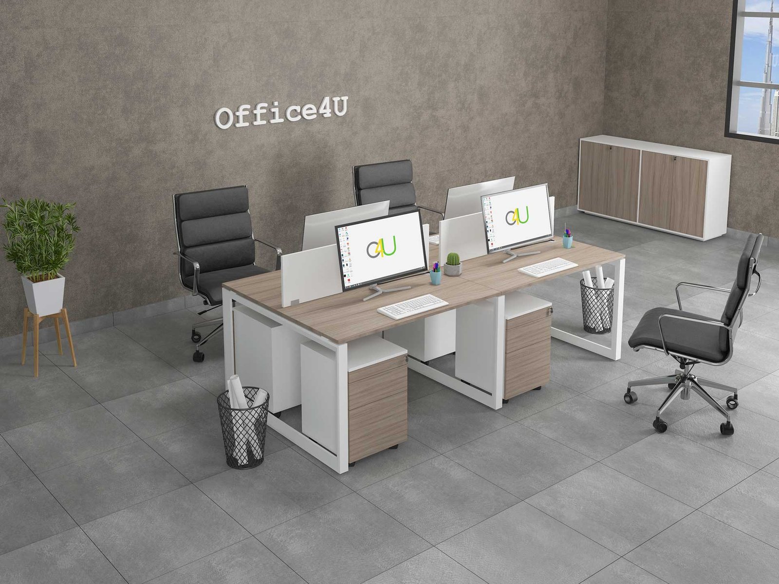 Mas Series 4Person Face to Face Workstation 2 Mas-Series-4Person-Face-to-Face-Workstation-02