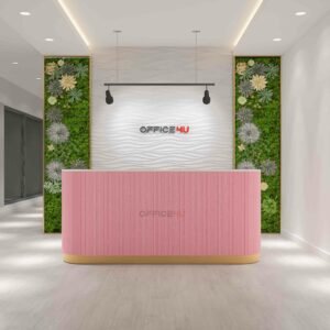 Zara Pink Reception Desk