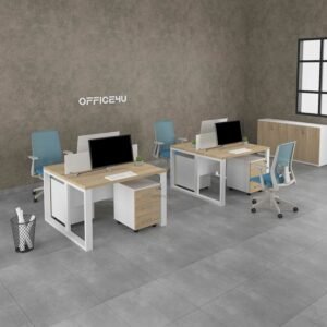 Amer Series 2 Cluster Face to Face Workstation Desk