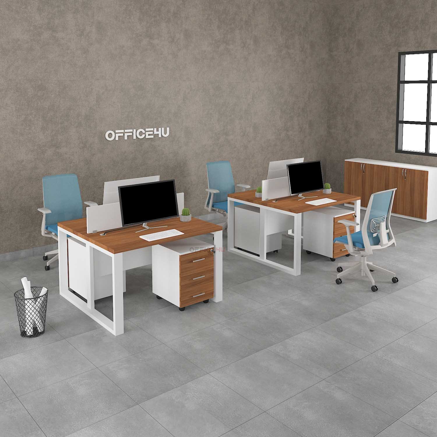 Amer Series 2 Cluster Face to Face Workstation Desk 2 2 cluster workstation dubai