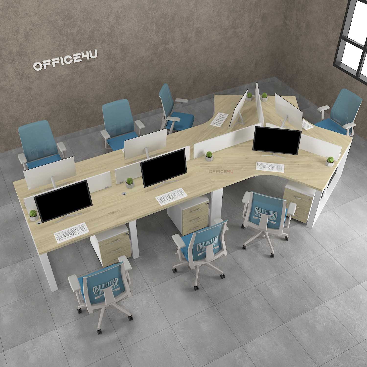 Amer Series 7 Person Workstation Desk 2 7-person-workstation-desk-Dubai
