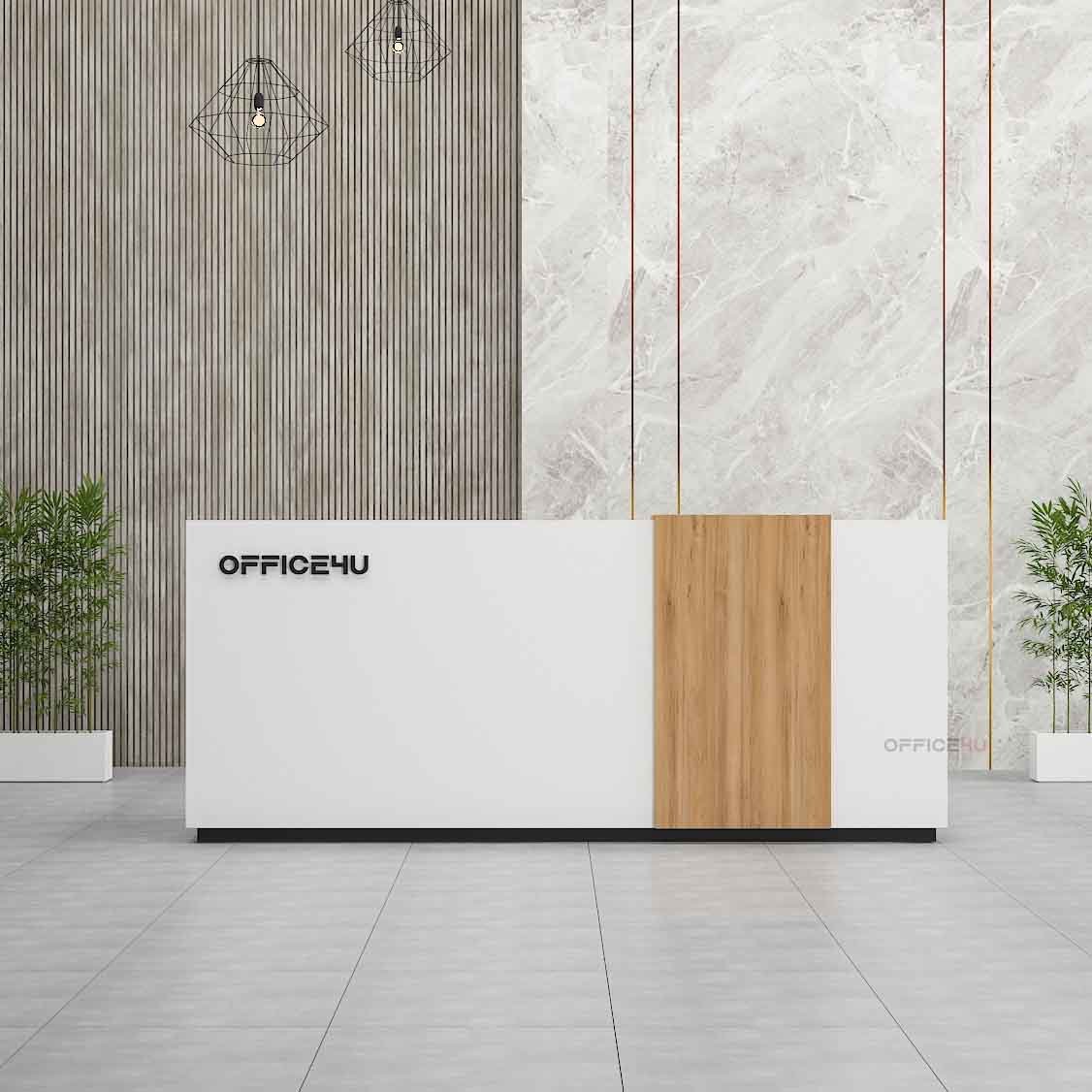 Nira Reception Desk 4 Rectangular-Wood-Reception-Desk-UAE