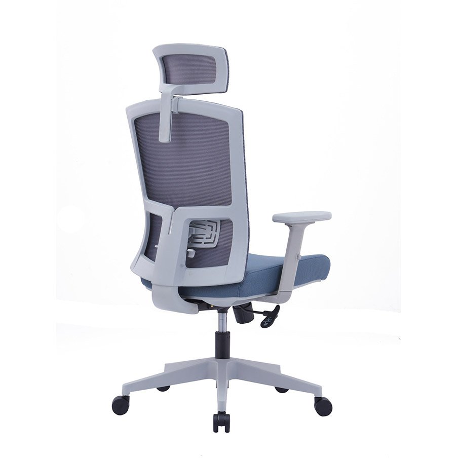Aim Grey High Back Ergonomic Chair With Grey Nylon Glass Fiber Frame 3 Aim Grey High Back Ergonomic Chair With Grey Nylon Glass Fiber Frame - back