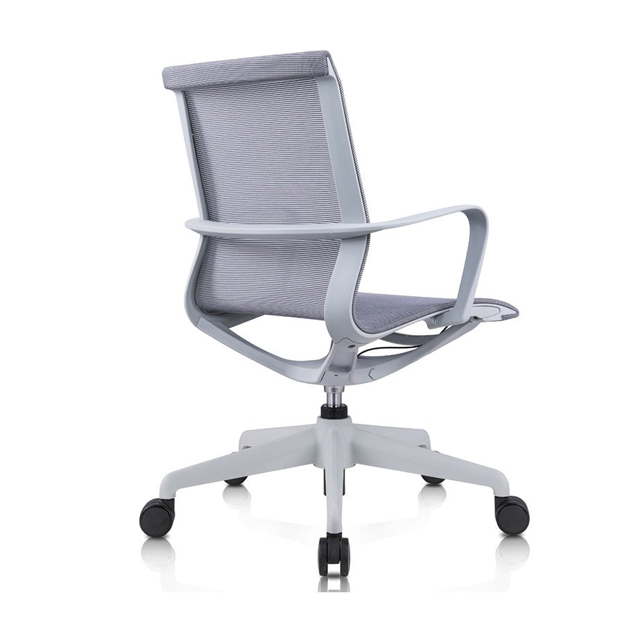 Bay Meeting Chair (Grey) With Plastic and glass fiber frame 3 Bay Meeting Chair (Grey) With Plastic and glass fiber frame - back