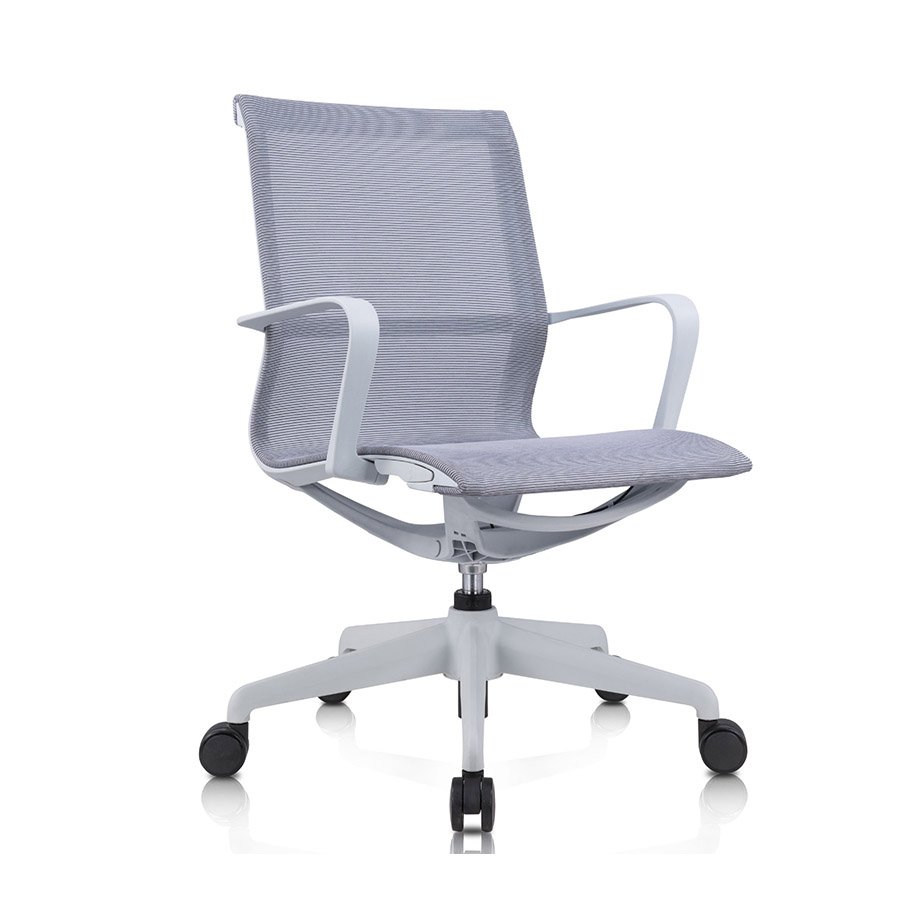 Bay Meeting Chair (Grey) With Plastic and glass fiber frame 1 Bay Meeting Chair (Grey) With Plastic and glass fiber frame - front