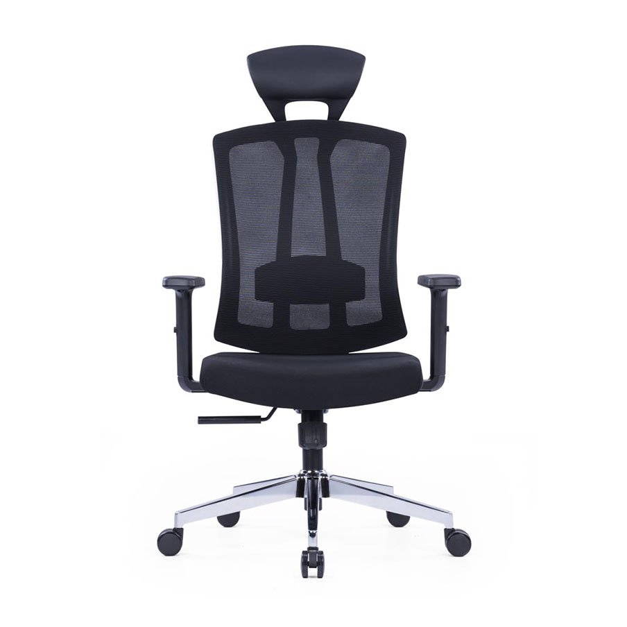 Macro Chrome Base Ergonomic Chair With Adjustable Lumbar Support 2 Macro Chrome Base Ergonomic Chair With Adjustable Lumbar Support - front
