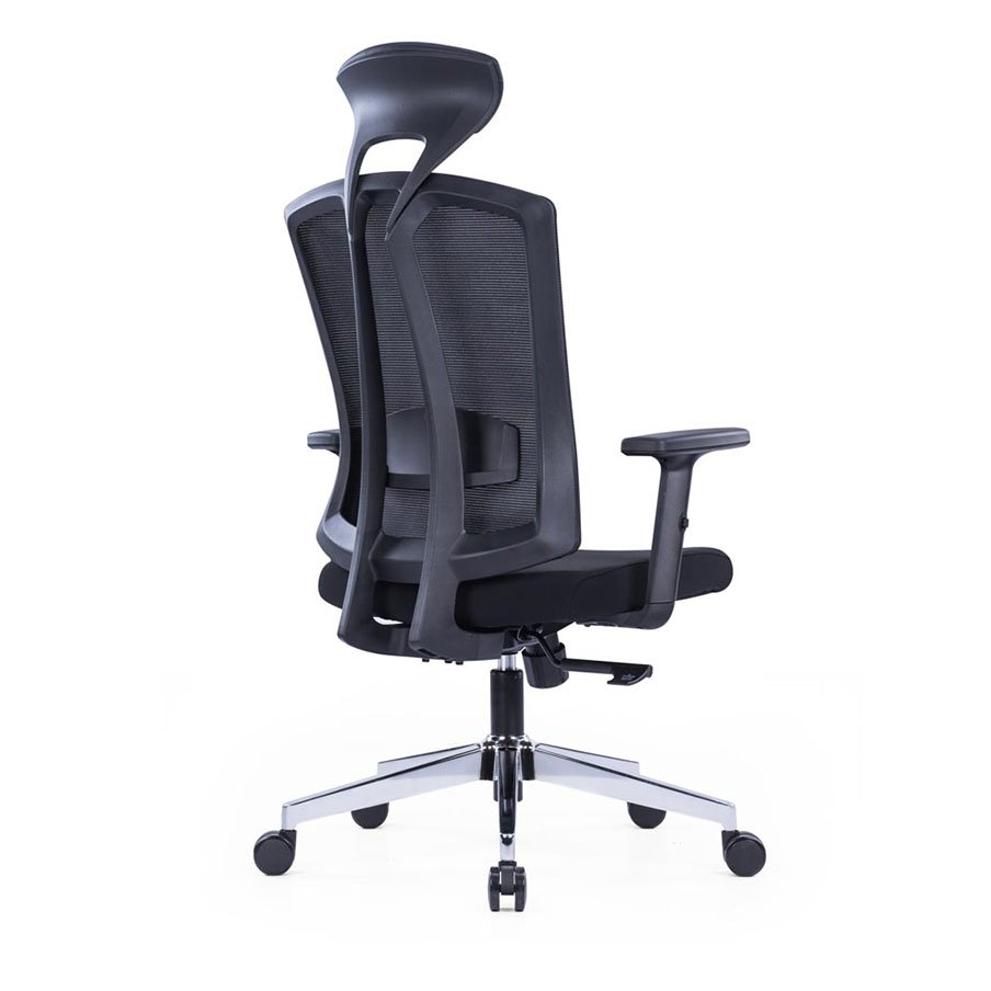Macro Chrome Base Ergonomic Chair With Adjustable Lumbar Support 3 Macro Chrome Base Ergonomic Chair With Adjustable Lumbar Support - Back