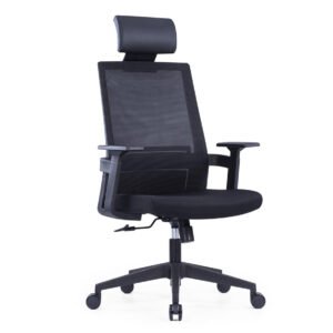 Urban Ergonomic Chair With high back, adjustable lumbar support.