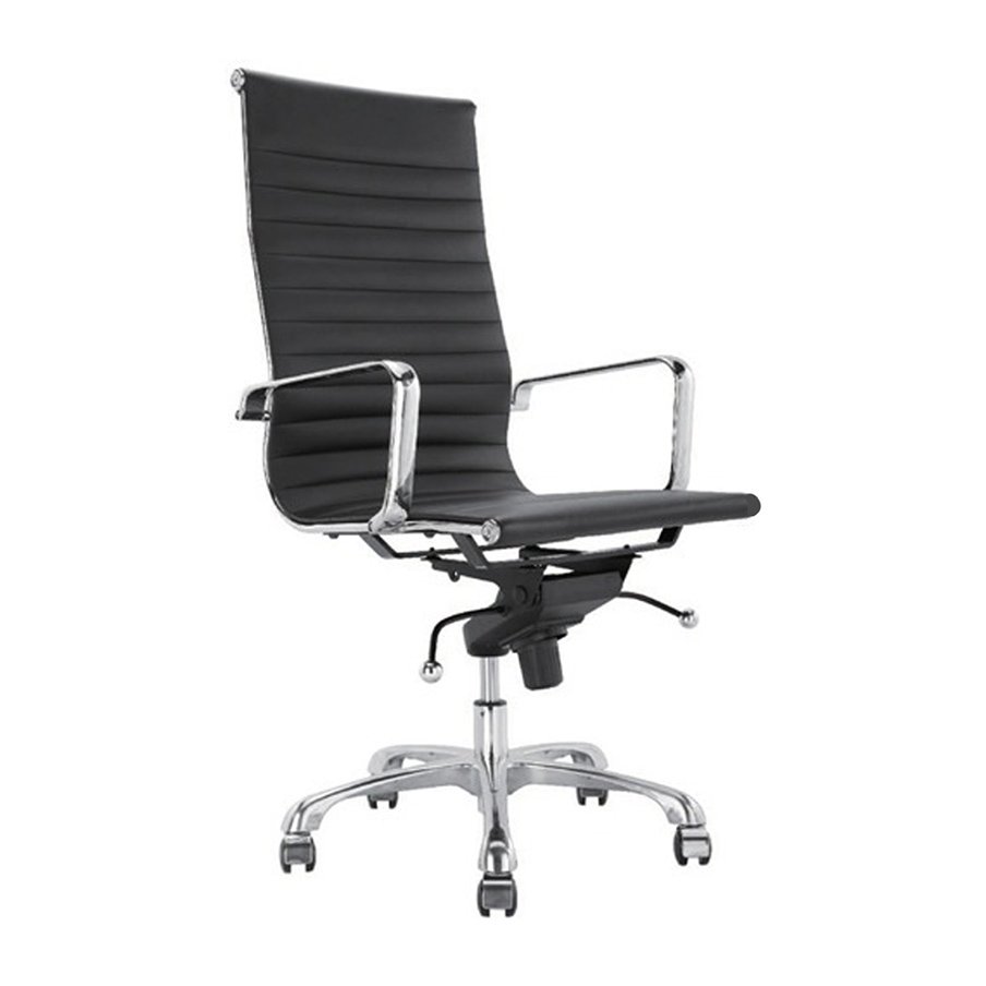 York High Back Meeting Chair 1 York High Back Meeting Chair with chrome arms and tilting mechanism