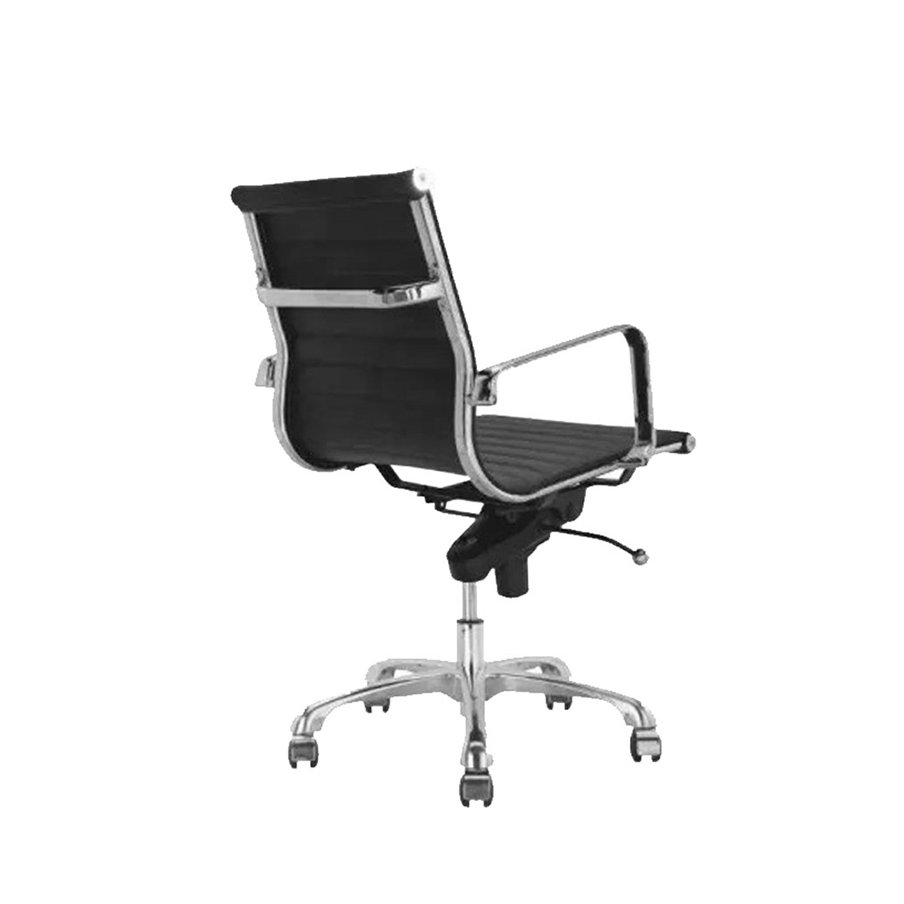 York Low Back Office Chair With chrome arms and tilting mechanism 2 York Low Back Office Chair With chrome arms and tilting mechanism - back