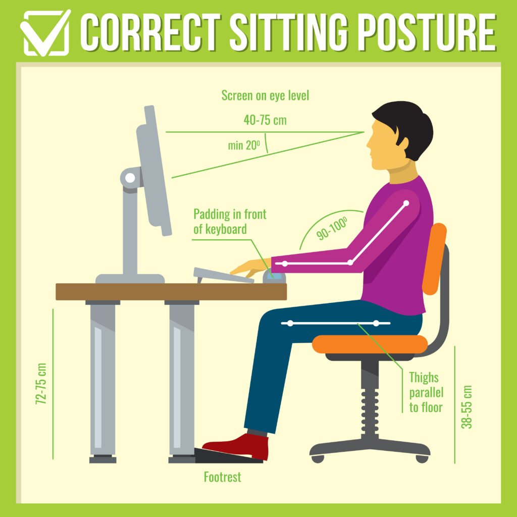 Office Chair Back Pain Tips - Comfy Office Chair Setup 1 picture about sitting position in a office chair