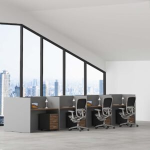 Horizon Office Workstations Cubicles | 8 person Workstation desk