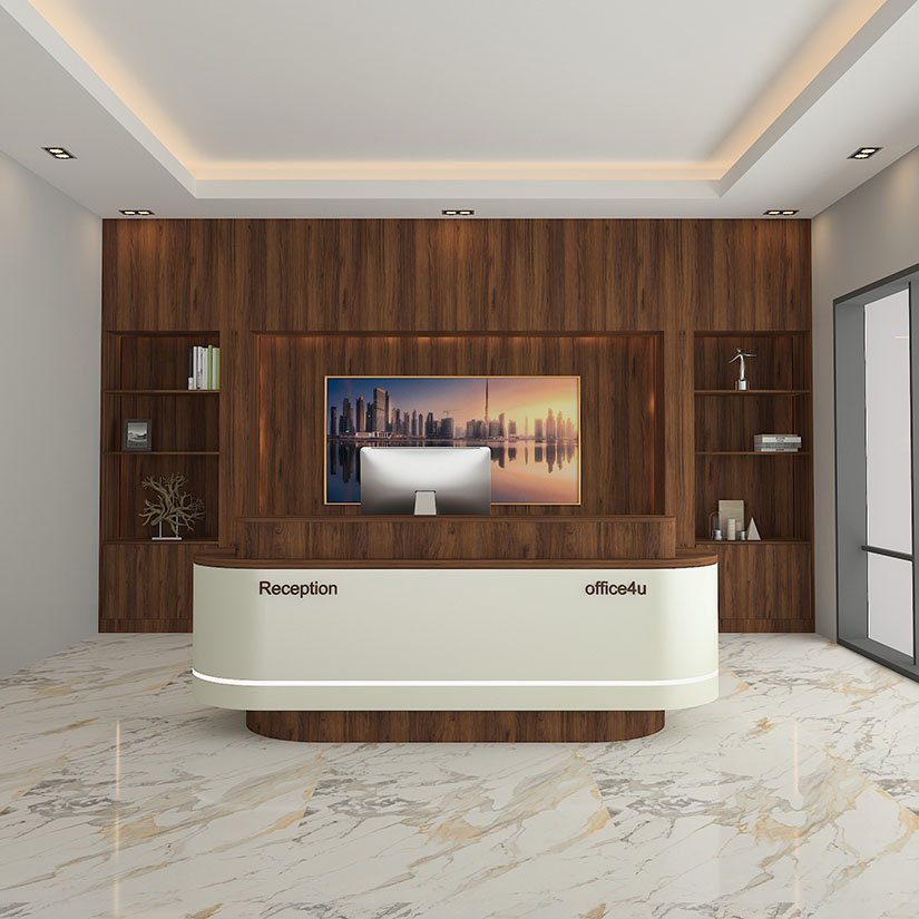 Gala Luxury Curved Reception Desk 1 Luxury Curved Reception Desk