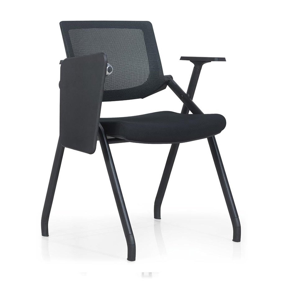 Lagos Black Foldable Training Chair With Writing Pad 1 Foldable Training Chair