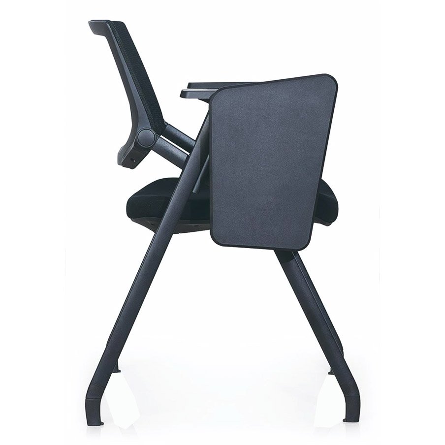 Lagos Black Foldable Training Chair With Writing Pad 2 Foldable Training Chair with writing pad