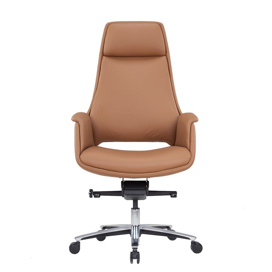 Apex luxury Brown Leather Executive Chair - High Back 2 brown leather office chair