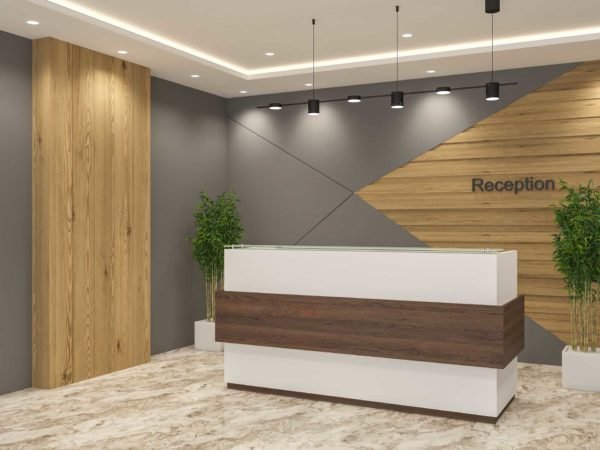 Discover high-end, modern, and affordable reception desk in Dubai. Custom-made, luxury, and small desk options with drawers available.